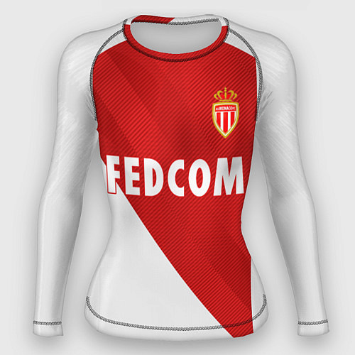 Женский рашгард FC Monaco: Home 18-19 / 3D-принт – фото 1