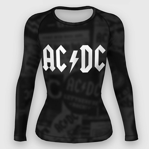 Женский рашгард AC/DC: Black Rock / 3D-принт – фото 1