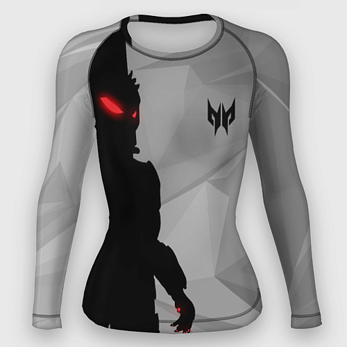 Женский рашгард Силуэт хищника / 3D-принт – фото 1