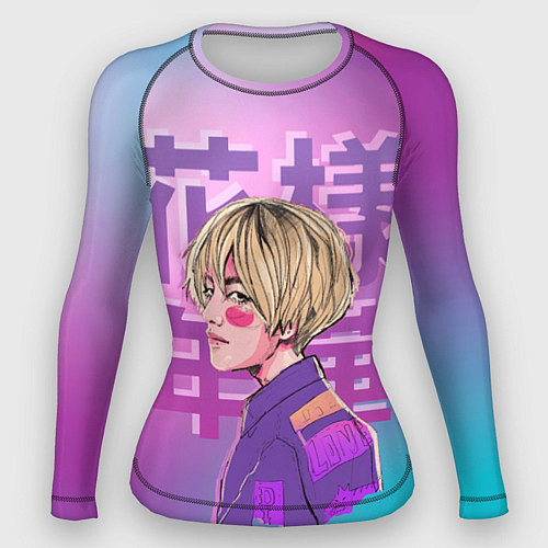 Женский рашгард Taehyung BTS / 3D-принт – фото 1