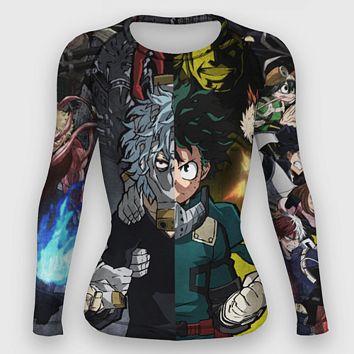 Женский рашгард Шигараки и Мидория / 3D-принт – фото 1