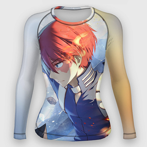 Женский рашгард Моя геройская академия Шото / 3D-принт – фото 1