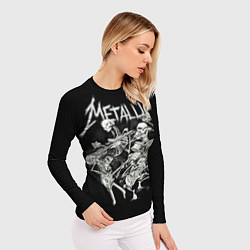 Рашгард женский Metallica: Bones Rock, цвет: 3D-принт — фото 2