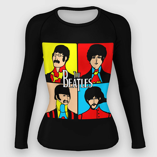 Женский рашгард The Beatles: Pop Art / 3D-принт – фото 1