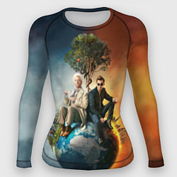 Рашгард женский Good Omens, цвет: 3D-принт