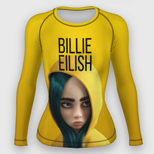 Женский рашгард BILLIE EILISH: Yellow Girl / 3D-принт – фото 1