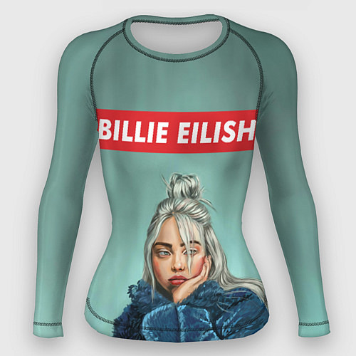 Женский рашгард Billie Eilish / 3D-принт – фото 1