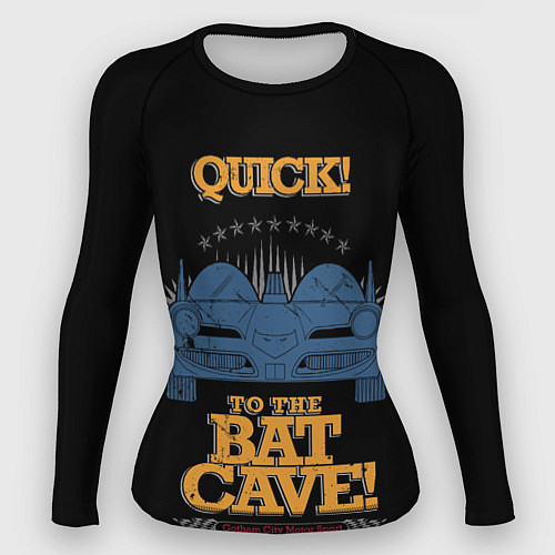 Женский рашгард To The Bat Cave! / 3D-принт – фото 1