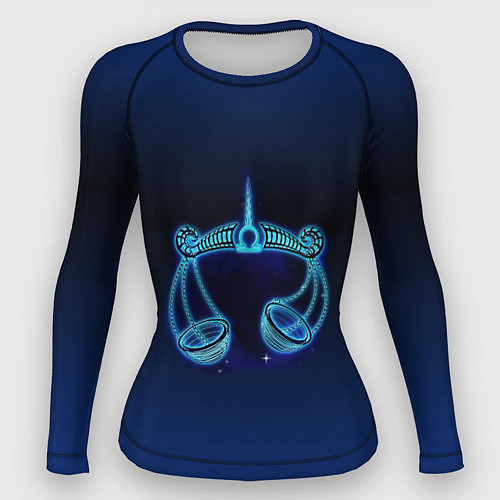 Женский рашгард Знаки Зодиака Весы / 3D-принт – фото 1