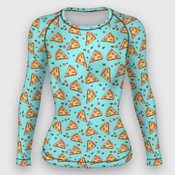 Рашгард женский Пицца, цвет: 3D-принт