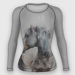 Рашгард женский Лошадь, цвет: 3D-принт