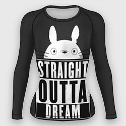 Рашгард женский Тоторо Straight outta dream, цвет: 3D-принт