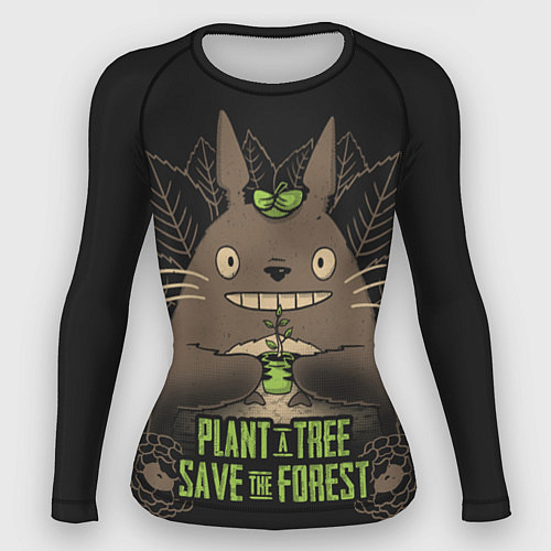 Женский рашгард Plant a tree Save the forest / 3D-принт – фото 1