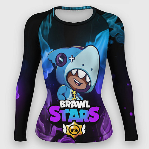 Женский рашгард Brawl Stars LEON SHARK / 3D-принт – фото 1