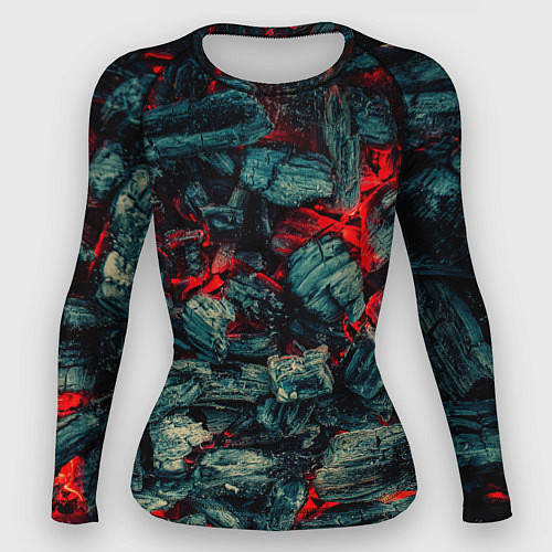 Женский рашгард Уголь / 3D-принт – фото 1