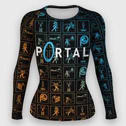 Рашгард женский PORTAL, цвет: 3D-принт