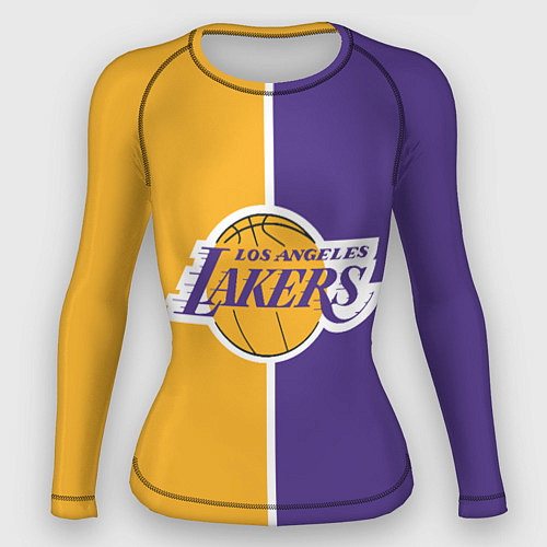 Женский рашгард LA LAKERS / 3D-принт – фото 1