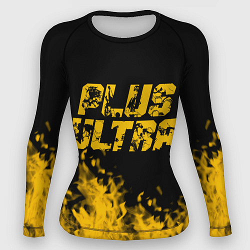 Женский рашгард MY HERO ACADEMIA plus ultra горит / 3D-принт – фото 1