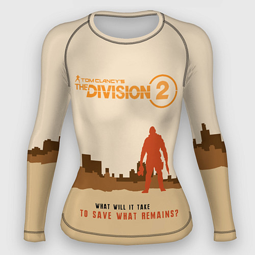Женский рашгард Tom Clancy's The Division 2 / 3D-принт – фото 1