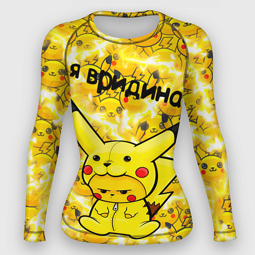 Женский рашгард PIKACHU / 3D-принт – фото 1