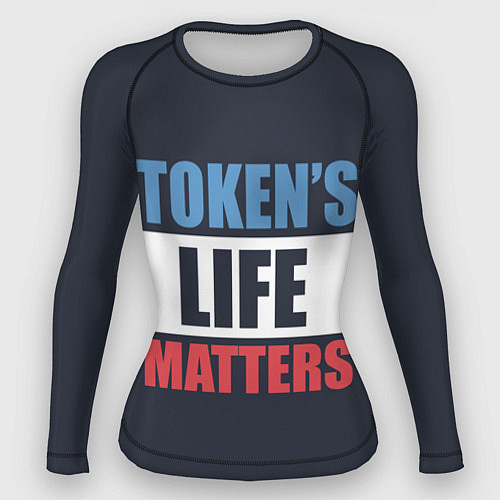 Женский рашгард TOKENS LIFE MATTERS / 3D-принт – фото 1