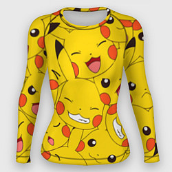 Рашгард женский Pikachu, цвет: 3D-принт