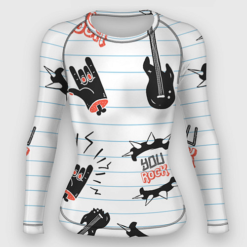 Женский рашгард Ты рокер / 3D-принт – фото 1