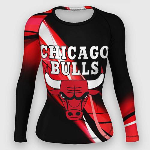 Женский рашгард CHICAGO BULLS / 3D-принт – фото 1