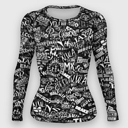 Рашгард женский Top Hip Hop, цвет: 3D-принт