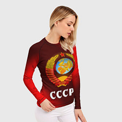Рашгард женский СССР USSR, цвет: 3D-принт — фото 2
