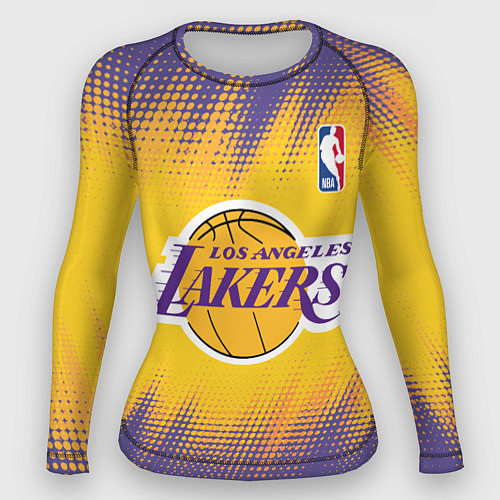 Женский рашгард Los Angeles Lakers / 3D-принт – фото 1