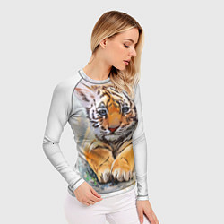 Рашгард женский Tiger Art, цвет: 3D-принт — фото 2