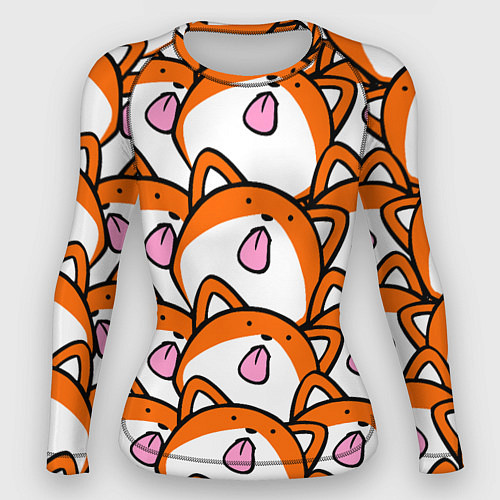 Женский рашгард ЛИСИЧКИ / 3D-принт – фото 1