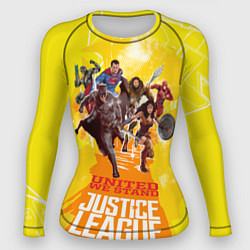 Рашгард женский Justice League, цвет: 3D-принт