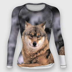 Рашгард женский Wolf Волк, цвет: 3D-принт