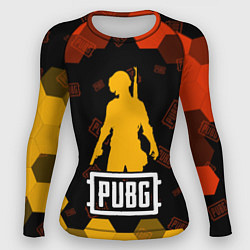 Рашгард женский PUBG ПАБГ, цвет: 3D-принт