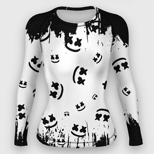 Женский рашгард MARSHMELLO МАРШМЕЛЛОУ / 3D-принт – фото 1