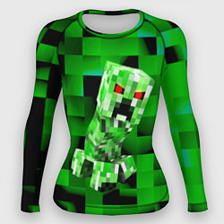 Рашгард женский Minecraft creeper, цвет: 3D-принт