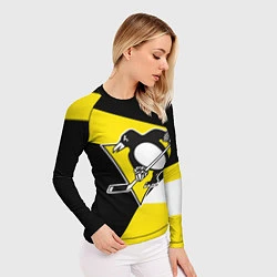 Рашгард женский Pittsburgh Penguins Exclusive, цвет: 3D-принт — фото 2