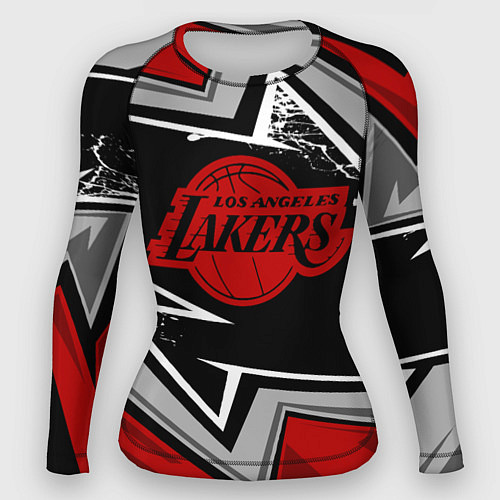 Женский рашгард LA LAKERS RED / 3D-принт – фото 1