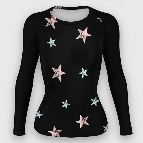 Женский рашгард Звездопад / 3D-принт – фото 1