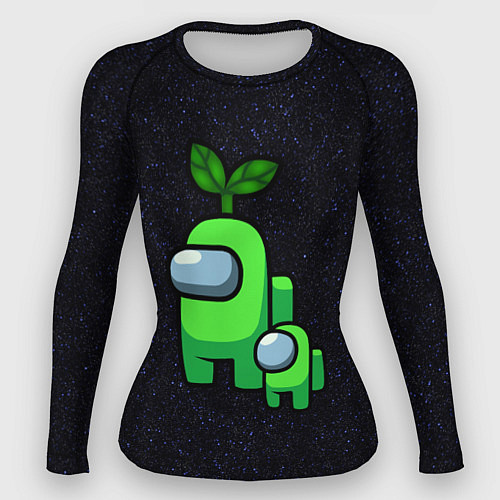 Женский рашгард Among us Lime kid lime / 3D-принт – фото 1