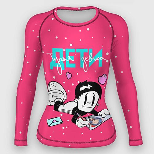 Женский рашгард Тупая девка / 3D-принт – фото 1