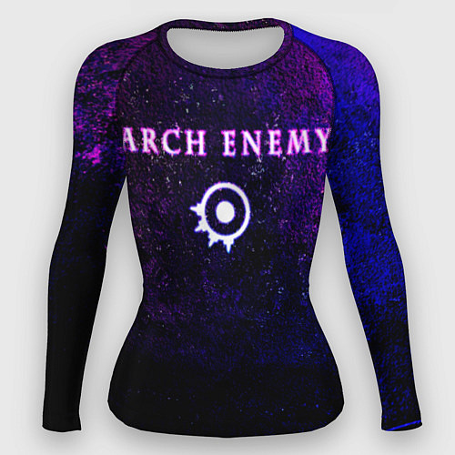 Женский рашгард Arch Enemy Neon logo / 3D-принт – фото 1