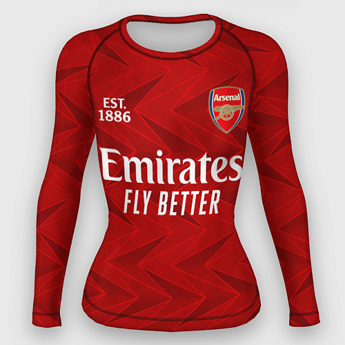 Женский рашгард ARSENAL 2021 - ДОМАШНЯЯ / 3D-принт – фото 1
