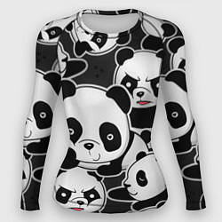 Рашгард женский Смешные панды, цвет: 3D-принт