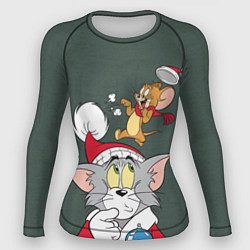Рашгард женский Tom and Jerry, цвет: 3D-принт