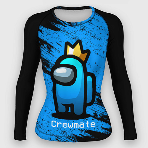 Женский рашгард AMONG US - Синий в Короне / 3D-принт – фото 1