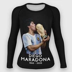 Рашгард женский Diego Maradona, цвет: 3D-принт