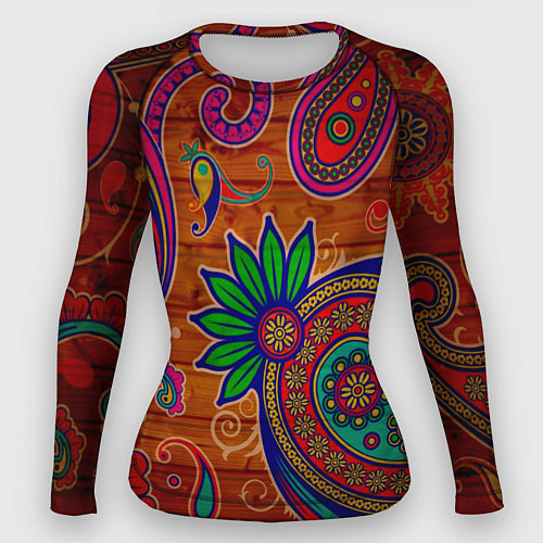 Женский рашгард Узоры текстура фон / 3D-принт – фото 1